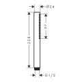 Dušo galvutė Hansgrohe Pulsify S 1jet 24125700 Balta Matinė