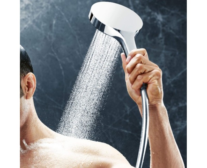 Dušas klausule Hansgrohe Rainfinity 130 3jet HS EcoSm.9L 26865000 Hromēts