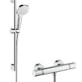 Душевая система Hansgrohe Croma Select E Vario с термостатом Ecostat Comfort Белый/Матовый 27081400