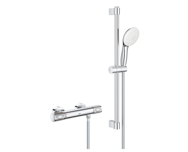 Dušas sistēma Grohe Grohtherm 1000 Performance ar termostatu 34834001 hromēts