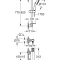 Dušas sistēma Grohe Precision Feel ar Termostatu Hromēts 34853001