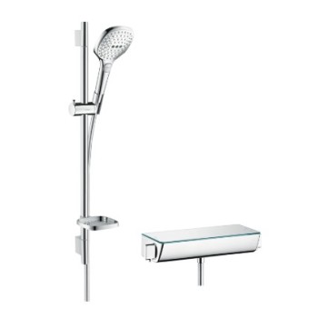 Душевая система Hansgrohe Raindance Select E 120 3jet с термостатом Ecostat Select 27038000 хром
