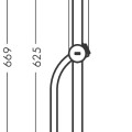 Dušas komplekts Hansgrohe  Unica Pulsify Dušas stienis 650mm ar dušas vadu 160cm 24400700 Balts matēts
