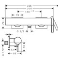 Dušas maisītājs Hansgrohe  Tecturis E shower 73620670