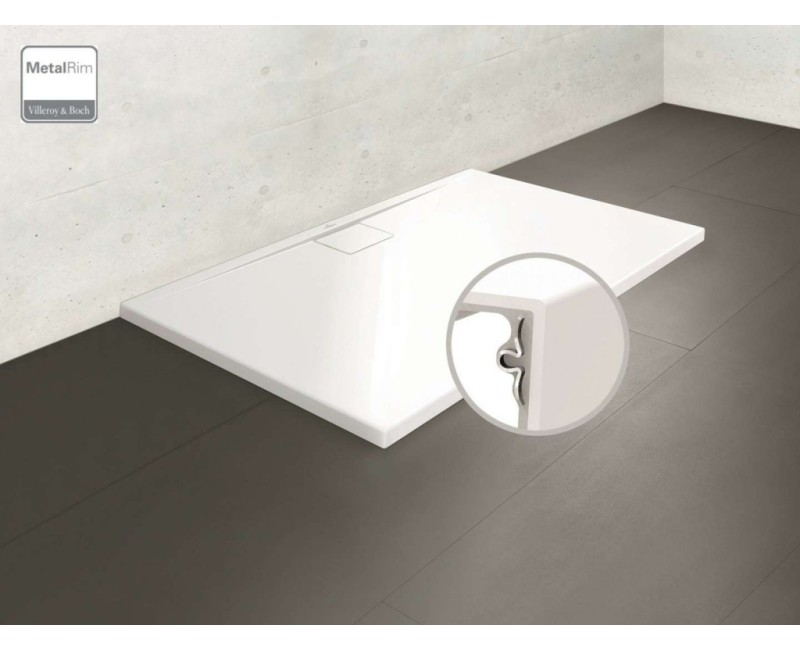 Душевой поддон Villeroy & Boch Architectura MetalRim 80x100 см, VilboGrip, Акрил Белый UDA1080ARA215GV-01