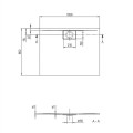 Душевой поддон Villeroy & Boch Architectura MetalRim 80x100 см, VilboGrip, Акрил Белый UDA1080ARA215GV-01