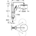 Dušas sistēma Grohe Euphoria System 260 Hromēts 27421002