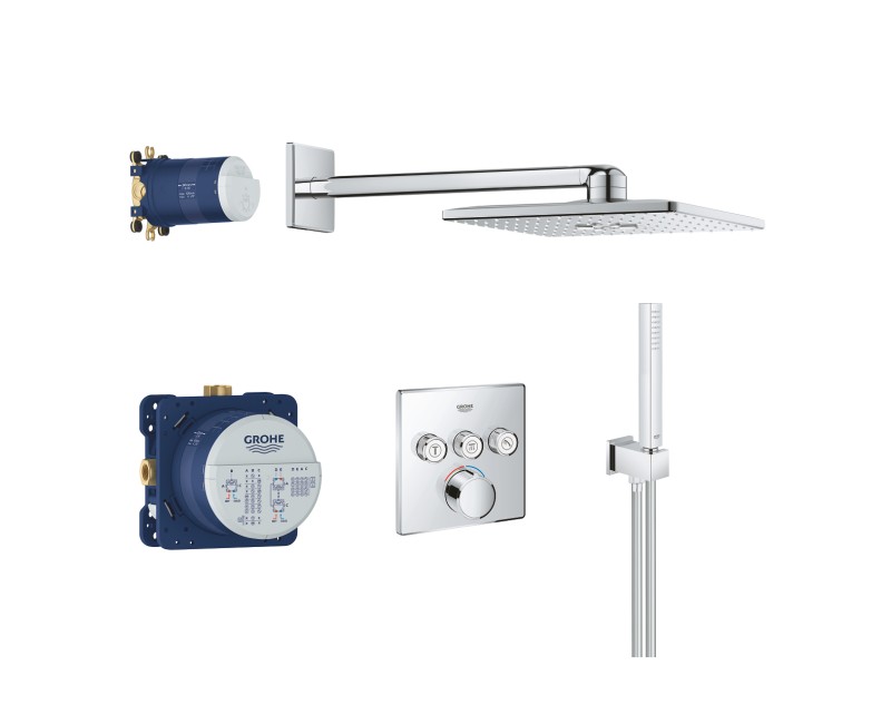 Dušas sistēma Grohe SmartControl Perfect Iebūvējams Hromēts 34712000