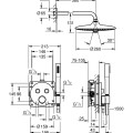 Dušas sistēma Grohe Precision SmartControl + Vitalio Joy 260 Hromēts 34878000