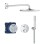 Dušo sistema Grohe Precision Thermostat + Vitalio Rain Mono 310 Chromuota 34880000