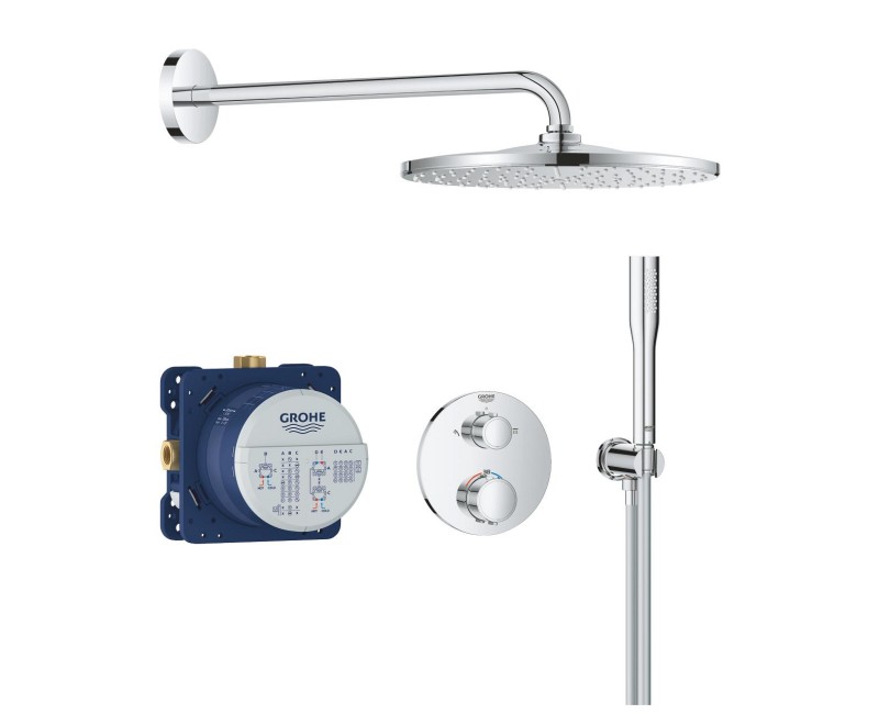 Dušas sistēma Grohe Precision Thermostat + Vitalio Rain Mono 310 Hromēts 34880000