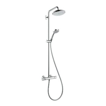 Dušas sistēma Hansgrohe Croma Showerpipe 220 1jet ar termostatu, 27185000 hromēta
