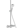Dušos sistema Hansgrohe Crometta S Showerpipe 240 1jet EcoSmart Chromuota 27268000