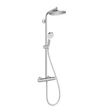 Dušas sistēma Hansgrohe Crometta S Showerpipe 240 1jet EcoSmart Hromēta 27268000