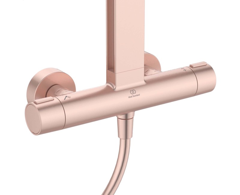 Dušas sistēma Ideal Standard Ceratherm ALU ar Termostatu Rose BD583RO