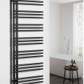 Полотенцесушитель / Радиатор AQUALINE Poseidon 134x55см, 501Вт, черный PS513B
