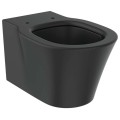 Pakabinamas tualetas Ideal Standard Connect Air AquaBlade, be dangčio Juodas E0054V3