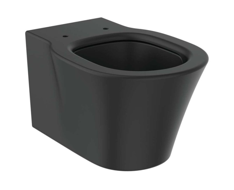Pakabinamas tualetas Ideal Standard Connect Air AquaBlade, be dangčio Juodas E0054V3