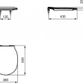 Poda vāks Ideal Standard Connect Air ar SoftClose Balts E036601