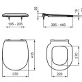 Кришка для унитаза Ideal Standard Connect Space с функцией SoftClose, белое E772401