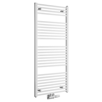 Полотенцесушитель / Радиатор AQUALINE DIRECT 600x1320 мм белый ELM36T