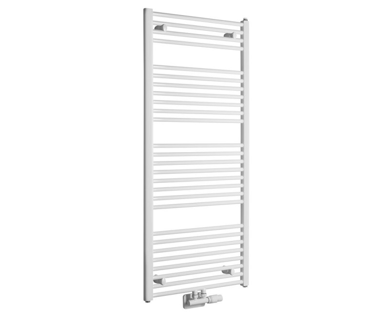 Полотенцесушитель / Радиатор AQUALINE DIRECT 600x1320 мм белый ELM36T
