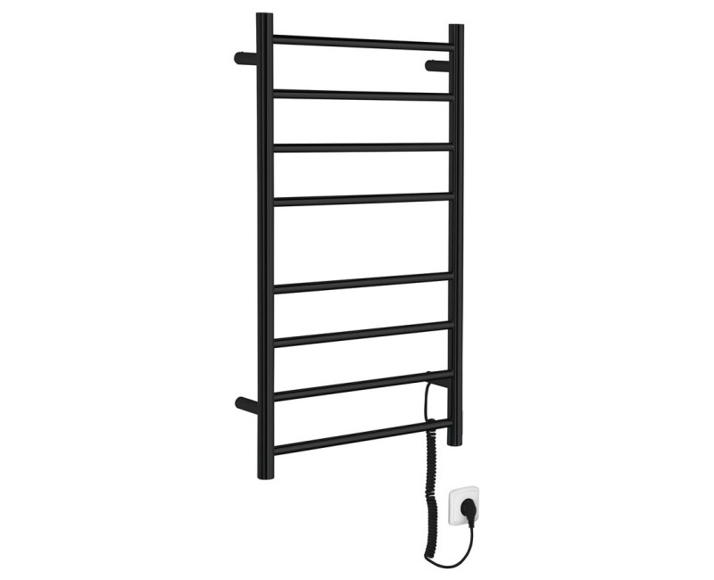 Dvieļu žāvētājs / Radiators Sapho REDONDO elektriskais 50x90cm, 7W, matēti melns  ER220BV