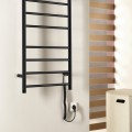 Dvieļu žāvētājs / Radiators Sapho REDONDO elektriskais 50x90cm, 7W, matēti melns  ER220BV
