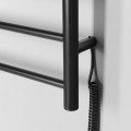 Dvieļu žāvētājs / Radiators Sapho REDONDO elektriskais 50x90cm, 7W, matēti melns  ER220BV