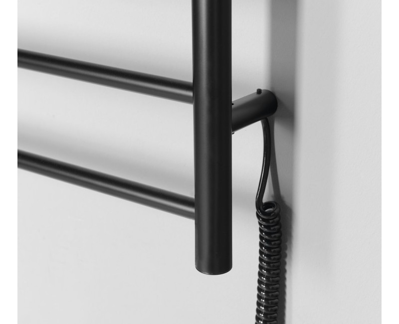 Dvieļu žāvētājs / Radiators Sapho REDONDO elektriskais 50x90cm, 7W, matēti melns  ER220BV