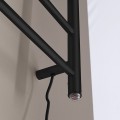 Dvieļu žāvētājs / Radiators Sapho REDONDO elektriskais 50x90cm, 7W, matēti melns  ER220BV