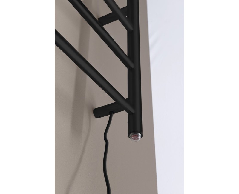 Dvieļu žāvētājs / Radiators Sapho REDONDO elektriskais 50x90cm, 7W, matēti melns  ER220BV