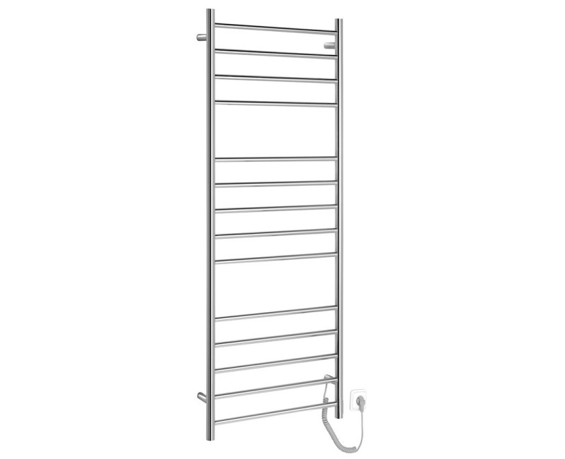 Dvieļu žāvētājs / Radiators Sapho  REDONDO  elektriskais 600x1500mm 130 W, Pulēts Nerūsējošs Tērauds ER250V