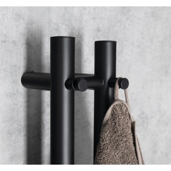 Dvieļu žāvētājs / Radiators Sapho PAPINADO elektriskais 11x120 cm, 40 W, matēti melns ER340