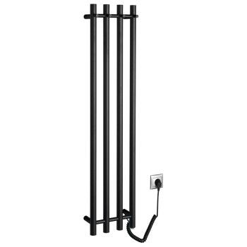 Dvieļu žāvētājs / Radiators Sapho PAPINADO elektriskais 26x120 cm, 85 W, matēti melns  ER350