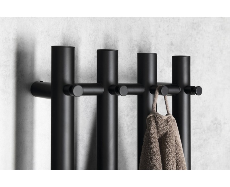 Dvieļu žāvētājs / Radiators Sapho PAPINADO elektriskais 26x120 cm, 85 W, matēti melns  ER350