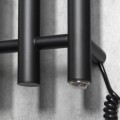 Dvieļu žāvētājs / Radiators Sapho PAPINADO elektriskais 26x120 cm, 85 W, matēti melns  ER350