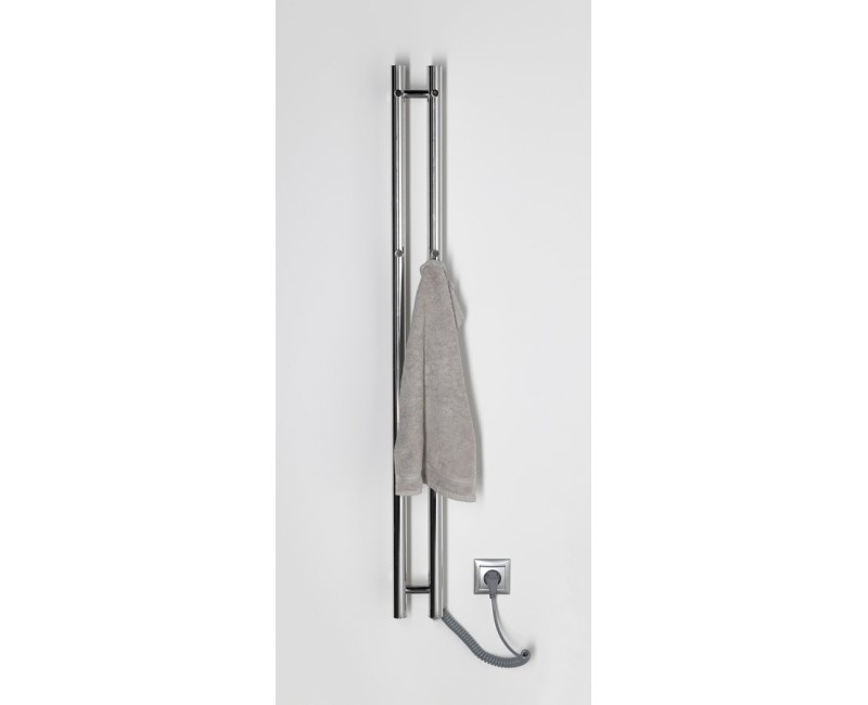 Dvieļu žāvētājs / Radiators Sapho PAPINADO elektriskais 11x120cm, 40W, hroms ER740