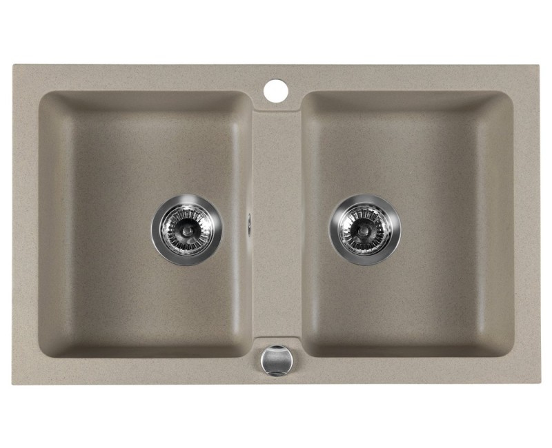 Кухонная мойка Sapho Granite, 78x48см, бежевая GR2222
