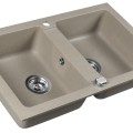 Кухонная мойка Sapho Granite, 78x48см, бежевая GR2222
