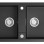 Кухонная мойка Sapho Granite, 78x48см, черная GR2224