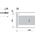 Зеркало для ванной Laufen Lani со LED подсветкой, 120x70 см H4038561121441