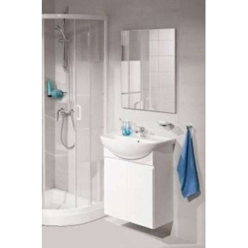 Vannas istabas spogulis Jika Lyra uz galda virsmas, 40x75cm, balts  H4531810383041