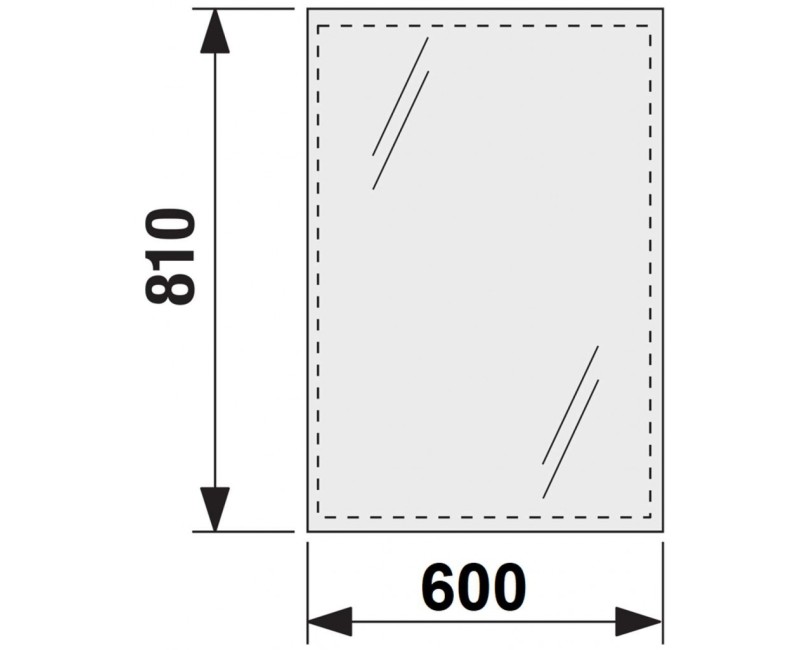 Vannas istabas spogulis Jika Clear 60x81cm  H4557211731441