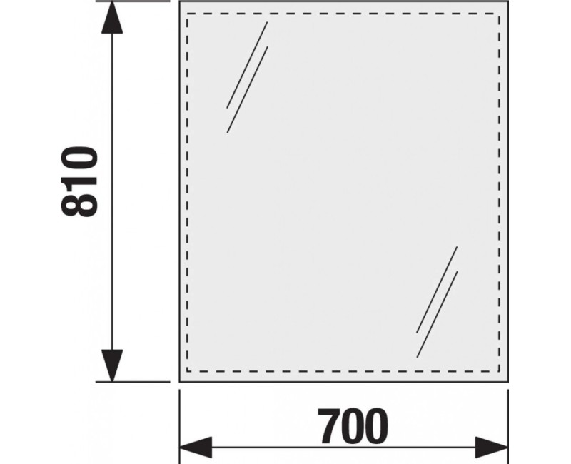 Vannas istabas spogulis Jika Clea 70x81cm  H4557311731441