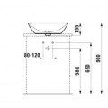 Раковина для ванной Laufen Lua LCC 50x35см белая H8120834001091