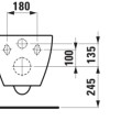 Подвесной унитаз Laufen LUA Rimless без крышки H8200800000001 Белый