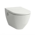 Piekaramais pods ar bide funkciju Laufen Cleanet Navia Rimfree ar LCC SoftClose vāku Balts