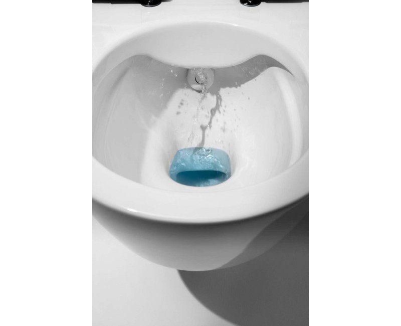 Piekaramais pods ar bide funkciju Laufen Cleanet Navia Rimfree ar LCC SoftClose vāku Balts