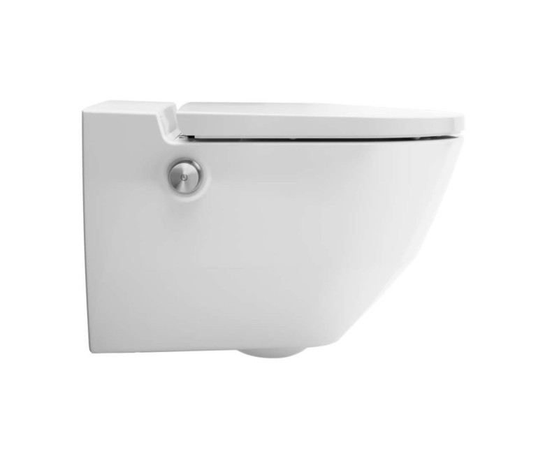 Piekaramais pods ar bide funkciju Laufen Cleanet Navia Rimfree ar LCC SoftClose vāku Balts